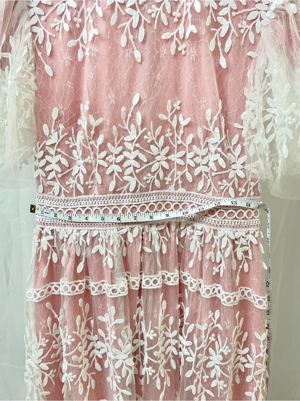 Ivy City Co Sicily Dress with Flutter Sleeves in Pink - Picture 11 of 16
